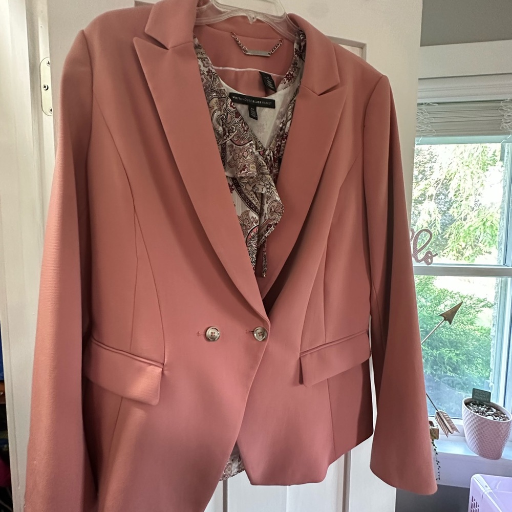 Suit coat & floral paisley undershirt